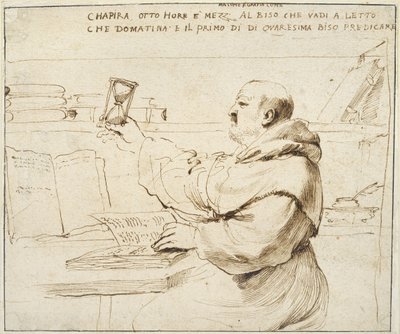 Caricature of Fra Bonaventura Bisi, 1655-1659 by Giovanni Francesco Barbieri